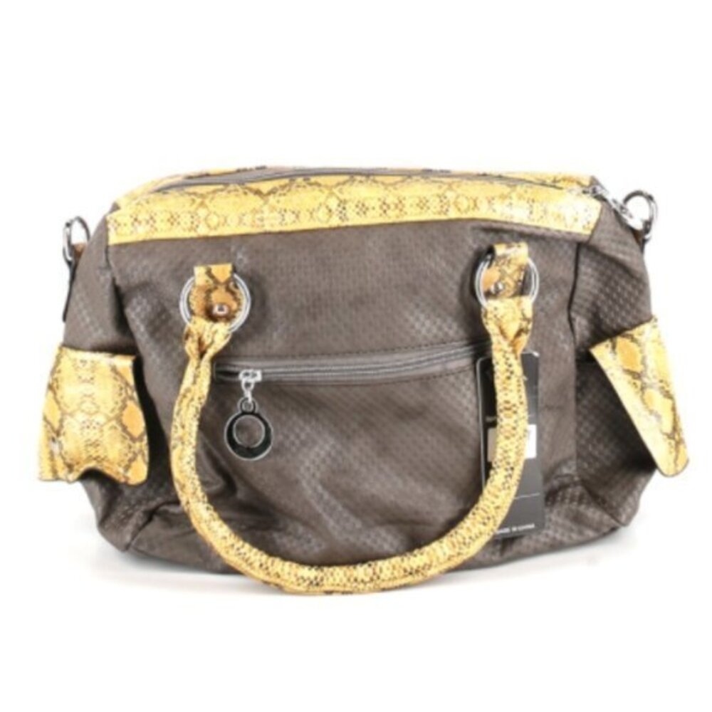 Becky and Gene Snake Print Satchel NEW